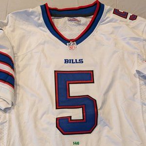 Buffalo Bills Nike Onfield Jersey - Away White - 48 - #5 Taylor